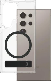 PanzerGlass Care Feature Case Kickstand Magnetic Qi für Samsung Galaxy S25 Ultra transparent/schwarz