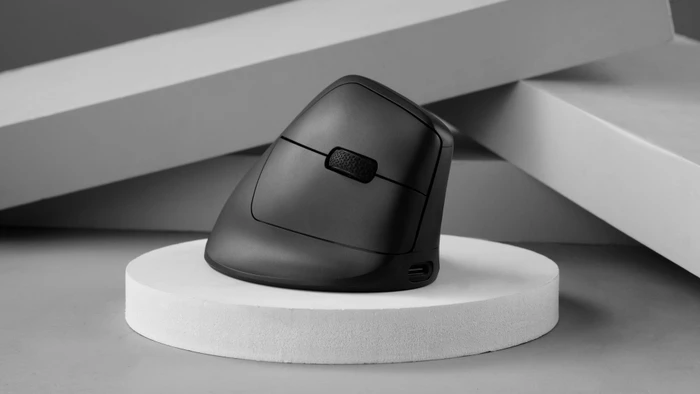 Keychron M5 8K Wireless Ergonomic Mouse schwarz, USB/Bluetooth