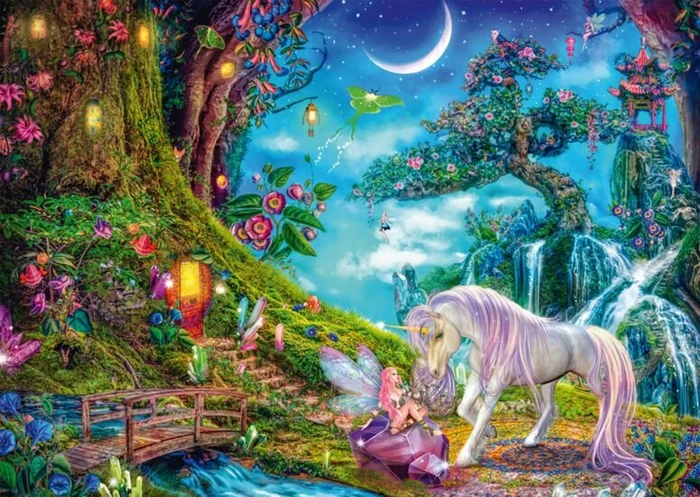 Schmidt Spiele Wo sich Einhorn und Elfe gute Nacht sagen