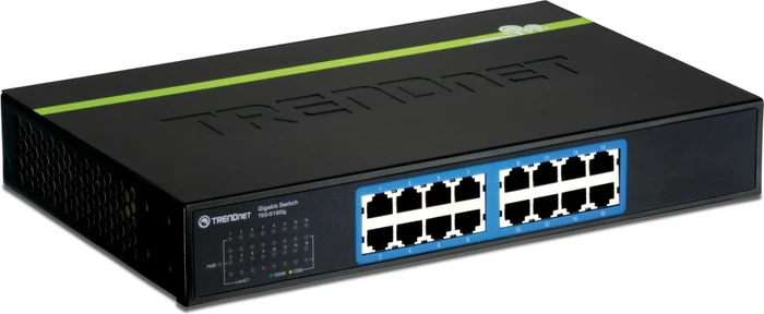 TRENDnet TEG-S GREENnet Desktop Gigabit Switch, 16x RJ-45
