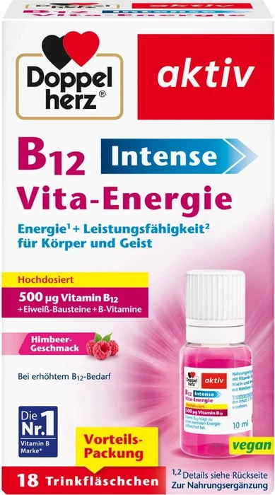 Doppelherz aktiv Intense Vita-Energie Trinkfläschchen, 18 Stück