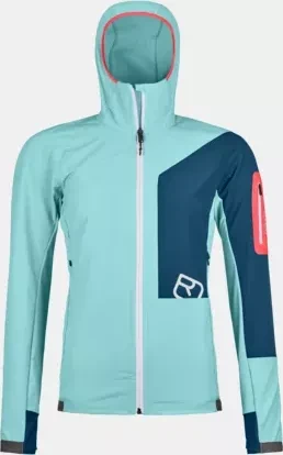 Ortovox Berrino Hooded Funktionsjacke ice waterfall (Damen)