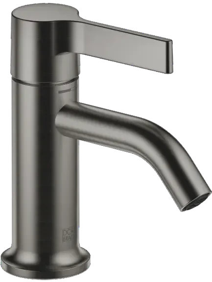 Dornbracht Vaia Waschtisch-Einhandbatterie mit Ablaufgarnitur dark platinum gebürstet