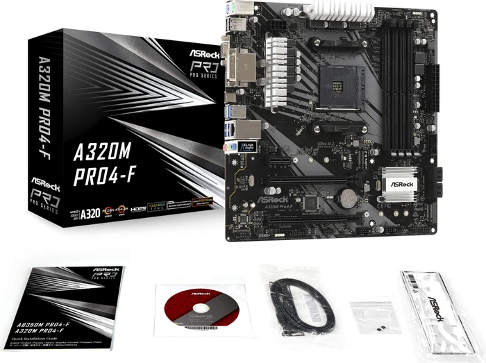 ASRock A320M Pro4-F (AMD AM4)