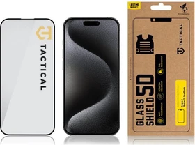 Tactical Glass Shield 5D für Apple iPhone 15 Pro schwarz