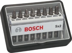 Bosch Professional Robust Line Extra Hard Pozidriv Bitset, 8-tlg.