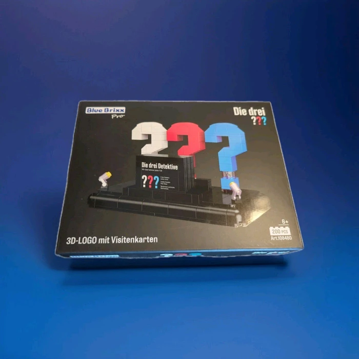 BlueBrixx Pro Die drei ???: 3D-Logo mit Visitenkarte
