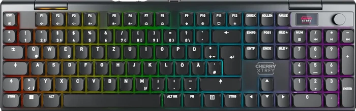Cherry MX 10.1 Wireless, schwarz, MX LOW PROFILE 2.0 RED, USB/Bluetooth, DE
