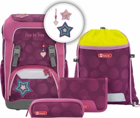 Step by Step Giant Glamour Star Schulrucksack-Set, 5-tlg.