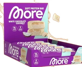 More Nutrition More Protein Bar White Chocolate Coconut 500g (10x 50g)