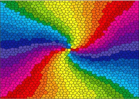 ENJOY Puzzle Stained Glass Rainbow Burst
