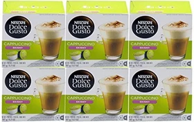 Nestlé Nescafe Dolce Gusto Cappuccino Light Kaffeekapseln, 48 Stück (6x 8 Stück)