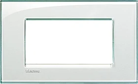 Bticino Livinglight Abdeckrahmen 1-fach, aquamarin