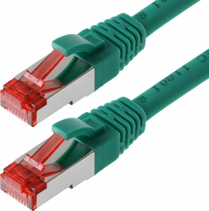 Helos Premium Patchkabel, Cat6, S/FTP, RJ-45/RJ-45, 2m, grün