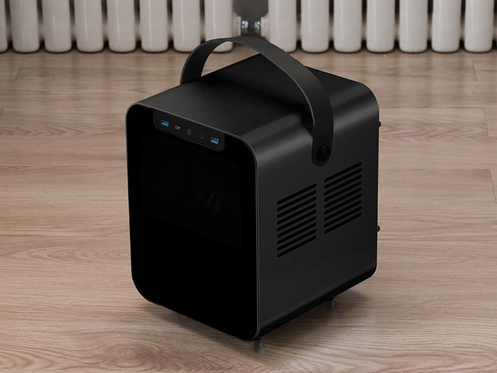 Jonsbo Jonsplus BO 100, schwarz, Glasfenster, Mini-ITX