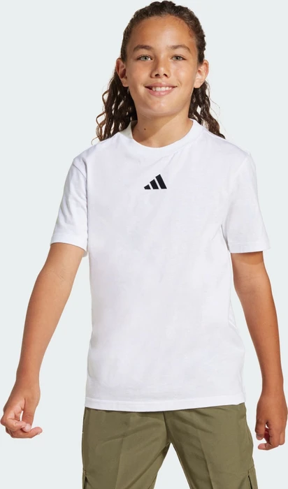 adidas Essentials T-Shirt kurzarm weiß/schwarz (Junior)