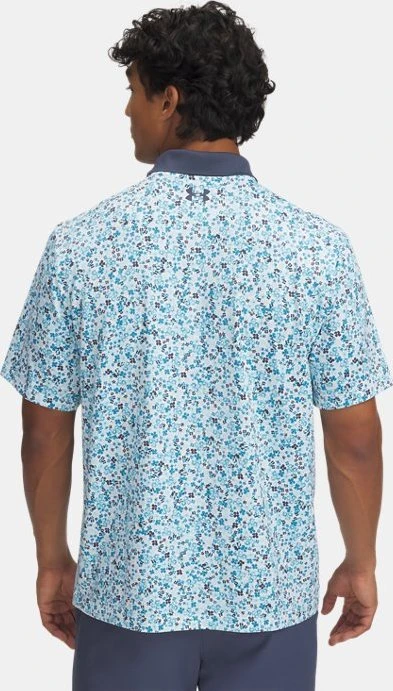Under Armour Matchplay Printed Poloshirt kurzarm white/downpour gray (Herren)