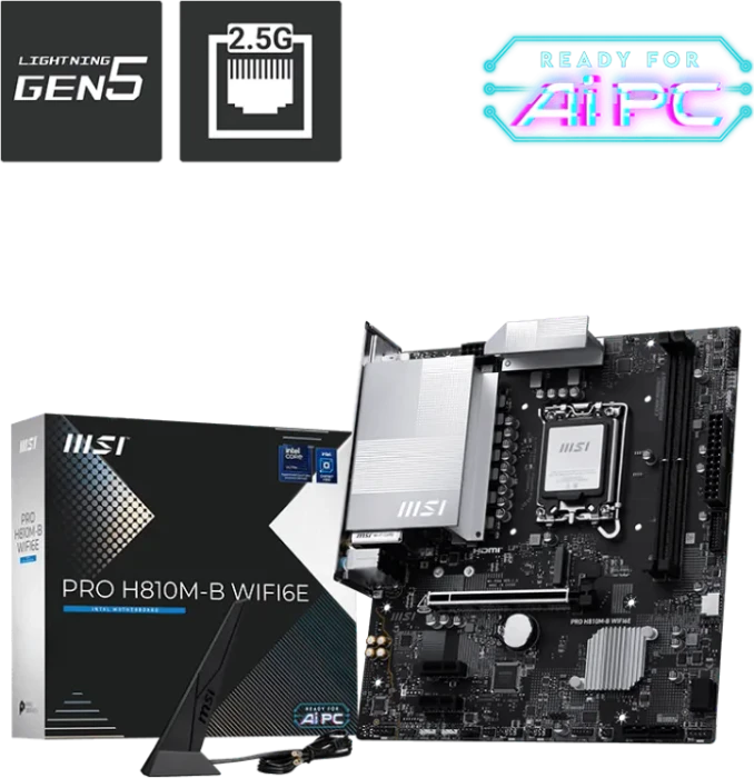 MSI PRO H810M-B WIFI6E (Intel 1851)