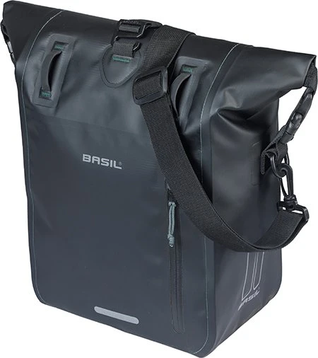 Basil Rivo M Tarpaulin MIK Hooks Gepäcktasche schwarz