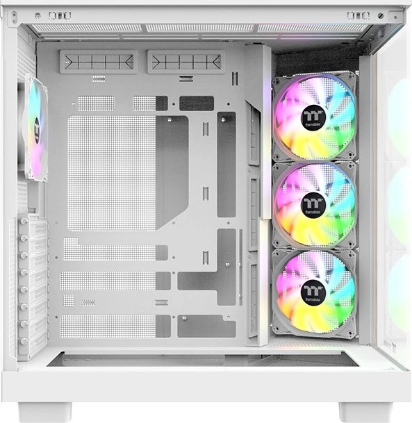 Thermaltake View 380 XL WS ARGB Snow, weiß/braun, Glasfenster