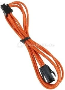 BitFenix Alchemy 4-Pin ATX12V Verlängerung 45cm, sleeved orange