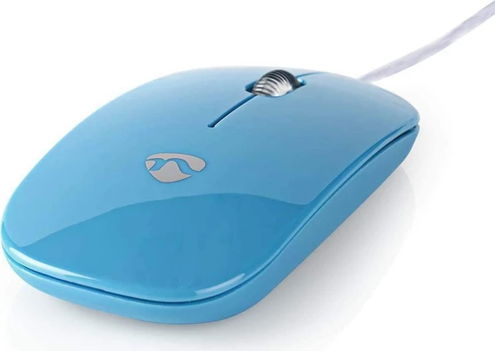 Nedis Wired Optical Mouse, blau, USB