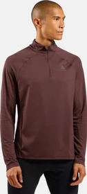 Odlo Essentials Ceramiwarm Midlayer Half Zip Laufshirt langarm fudge (Herren)
