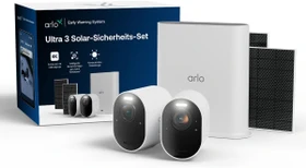 Arlo Ultra 3 weiß, inkl. Smart Hub und 2x Solarpanel, 2er-Pack