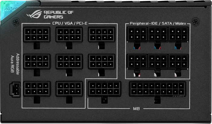 ASUS ROG Thor Platinum II, ROG-THOR-1000P2-GAMING, 1000W, ATX 2.4, mit 12-Pin PCIe 5.0 Kabel