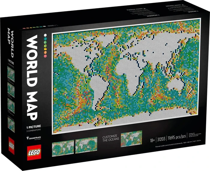 LEGO Art - Weltkarte
