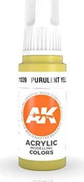 AK-Interactive 3rd Gen Acrylic Colors Acrylic Modelling Colors purulent yellow, 17ml