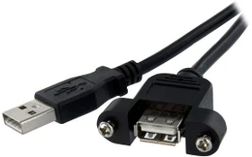 StarTech USB 3.0 Blendenmontagekabel Buchse/Stecker, 0.6m (USBPNLAFAM2)