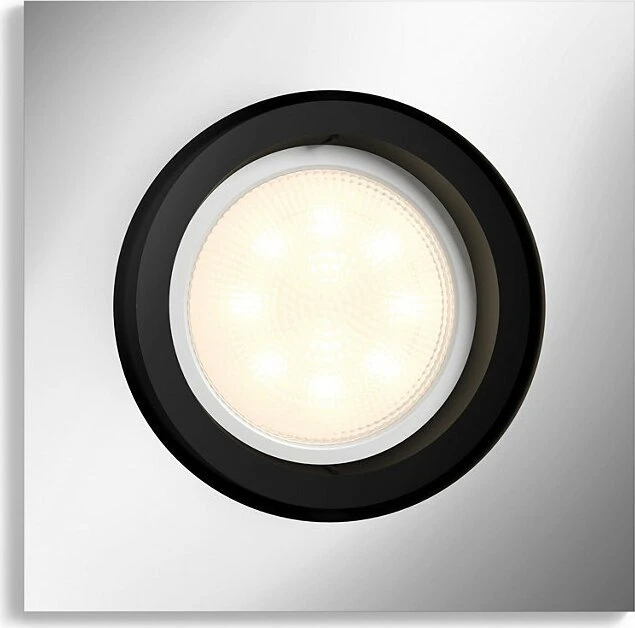 Philips Hue White Ambiance Milliskin Einbauleuchte Erweiterung eckig alu schwarz