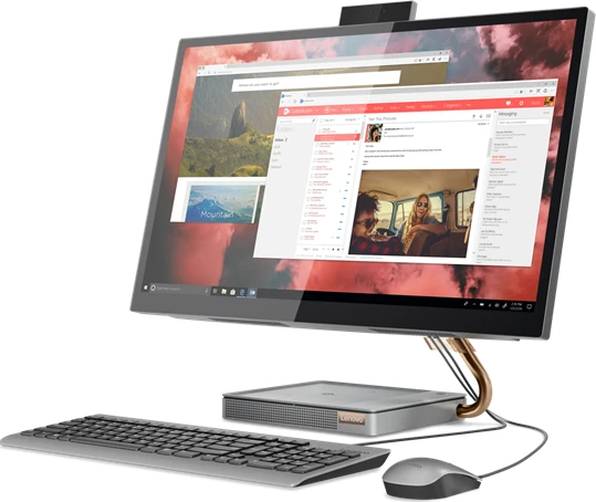 Lenovo IdeaCentre AIO 5 27IMB05, Mineral Grey, Core i7-10700T, 16GB RAM, 1TB SSD, GeForce GTX 1650, DE