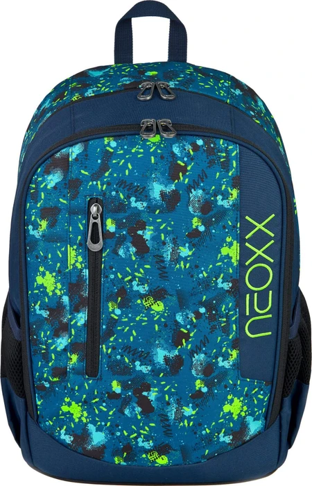 Neoxx Flow Petrol extreme Schulrucksack
