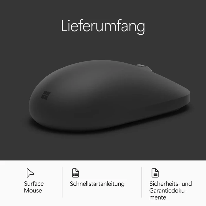 Microsoft Surface Mouse 2. Edition, schwarz, Bluetooth