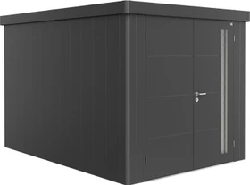 Biohort Neo 4B Gerätehaus mit Doppeltür dunkelgrau-metallic