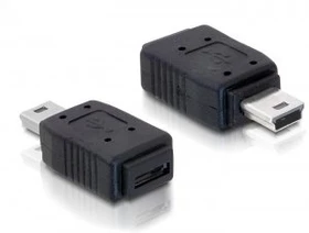 DeLOCK USB 2.0 Adapter, Mini-B [Stecker] auf Micro-A+B [Buchse] (65155)