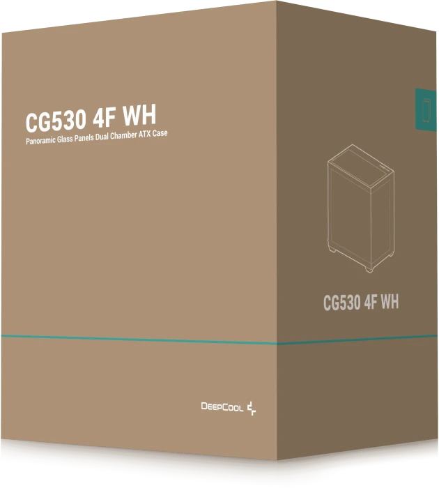 DeepCool CG530 4F WH, weiß, Glasfenster