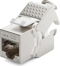 deleyCON Keystone Modul RJ-45 Buchse via Verlegekabel, Cat6a, STP