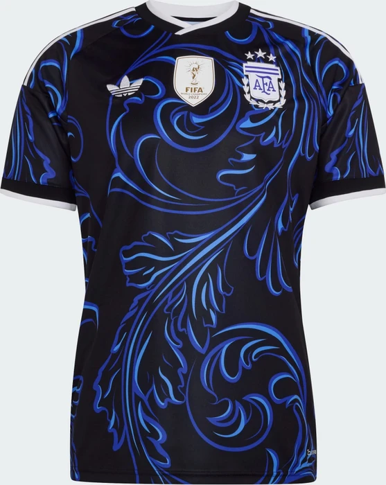 adidas FIFA WM 2026 Argentinien Auswärtstrikot kurzarm black/lucid blue/blue burst (Herren)