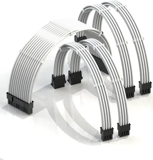 LinkUP PSU Cable Extension Kit, Weiß