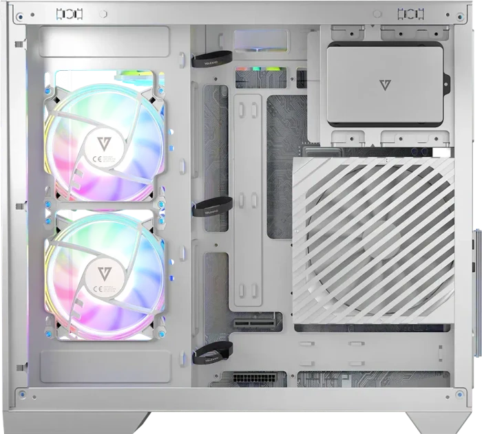 Modecom Volcano Panorama Apex ARGB 7F White, Glasfenster