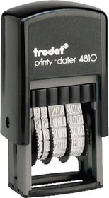 trodat printy-dater 4810 Datumstempel, 20x3.8mm, Monat in Buchstaben, schwarz