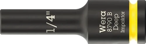 Wera 8790 B Impaktor Deep Außensechskant Steckschlüssel 3/8" zöllig, 1/4"x63mm