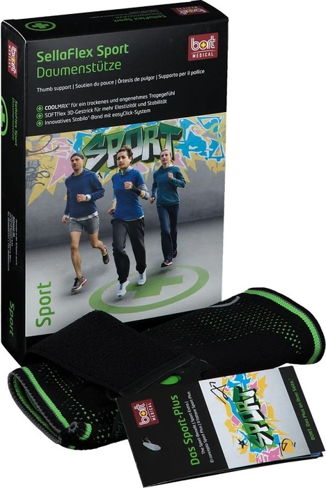 Bort Medical SellaFlex Sport Daumenstütze Größe XL schwarz/grün, 1 Stück