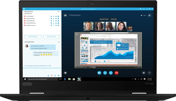 Lenovo ThinkPad X13 Yoga, Core i5-10210U, 8GB RAM, 256GB SSD, DE