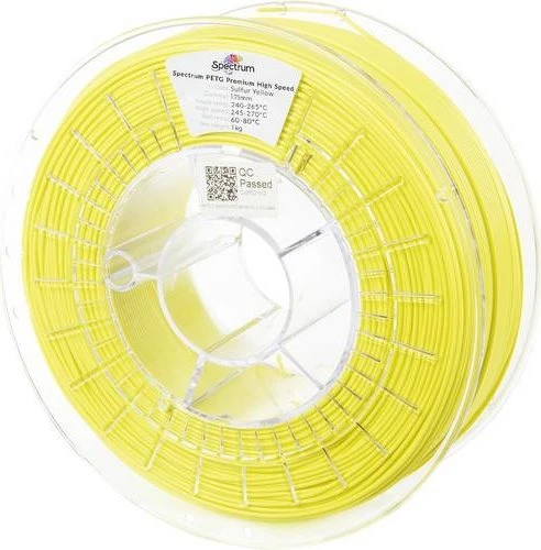 Spectrum PETG Premium High Speed, Sulfur Yellow, Spule, 1.75mm, 1.00kg