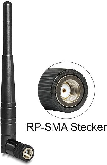 DeLOCK Antenne, 2.4GHz, 3dBi, RP-SMA