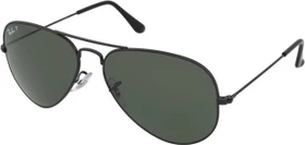 Ray-Ban RB3025 Aviator Classic 55mm polished black/green classic